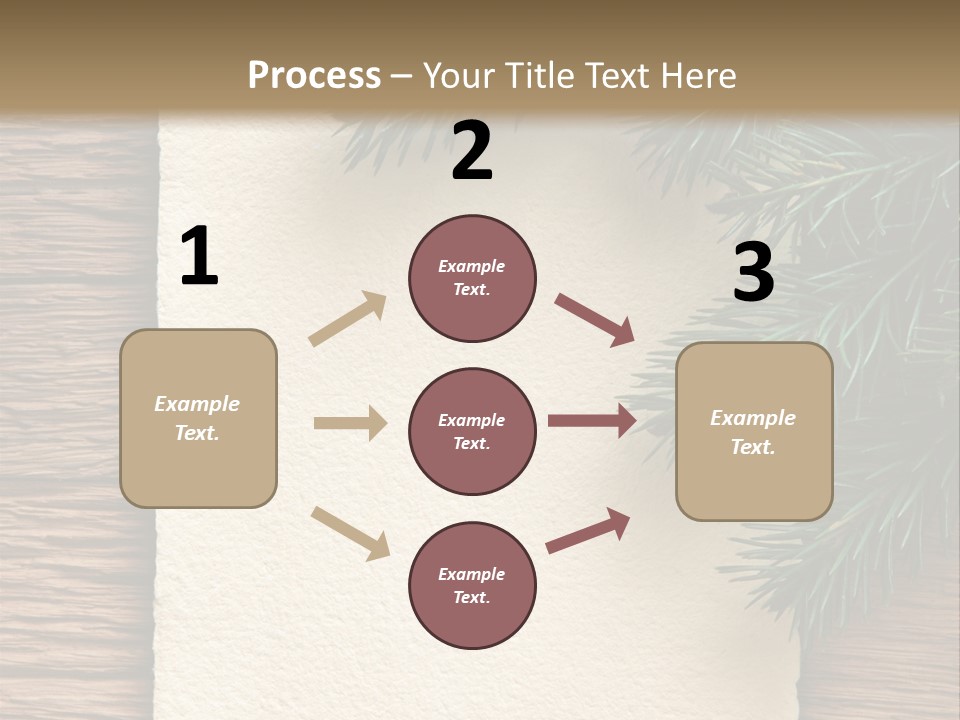 Decor Fir Wood PowerPoint Template