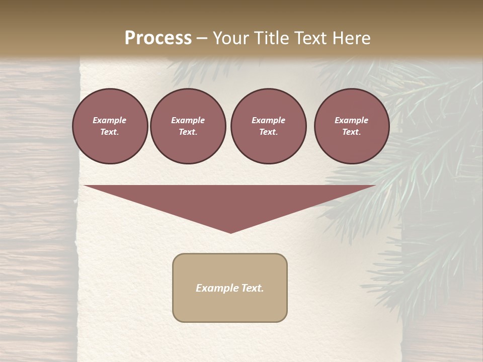 Decor Fir Wood PowerPoint Template