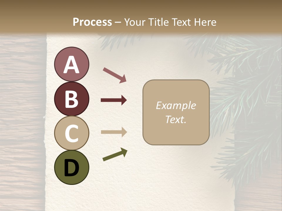 Decor Fir Wood PowerPoint Template