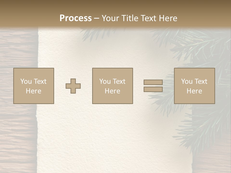 Decor Fir Wood PowerPoint Template