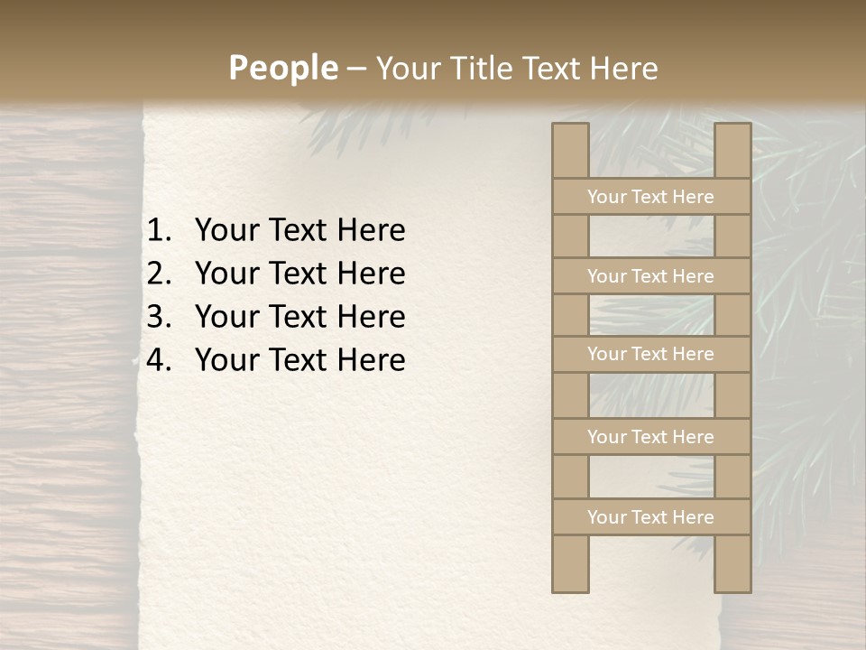 Decor Fir Wood PowerPoint Template