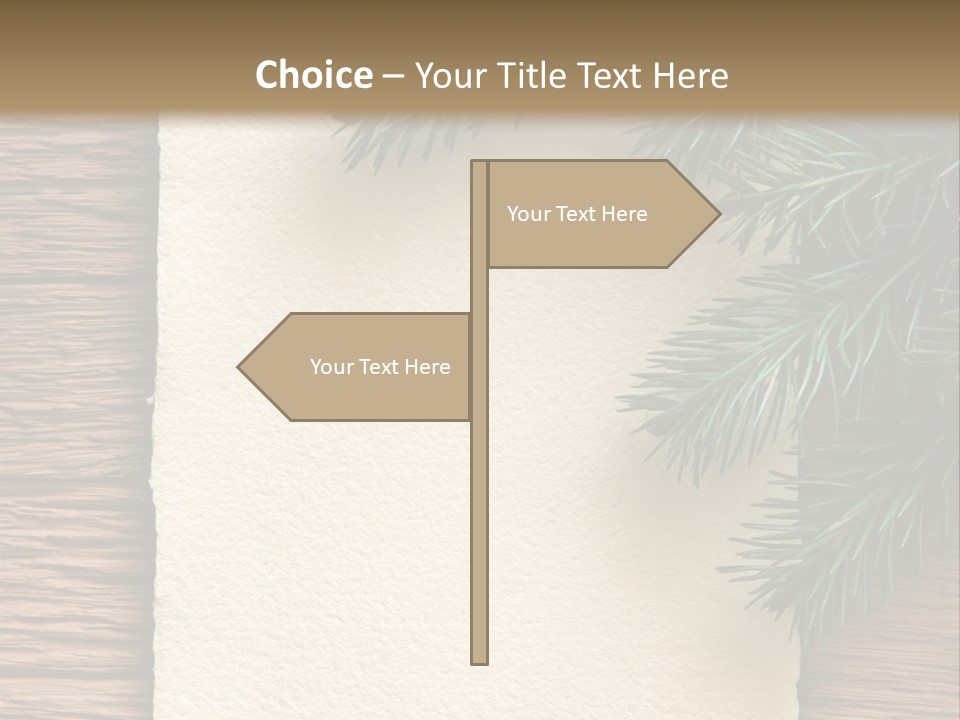 Decor Fir Wood PowerPoint Template