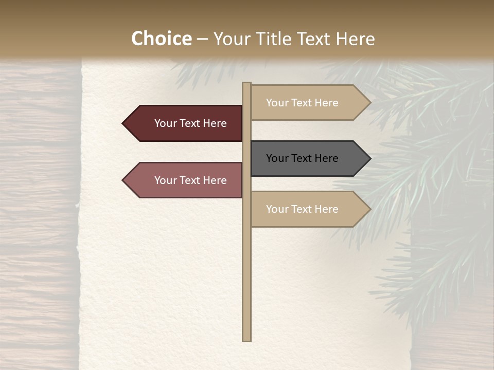 Decor Fir Wood PowerPoint Template