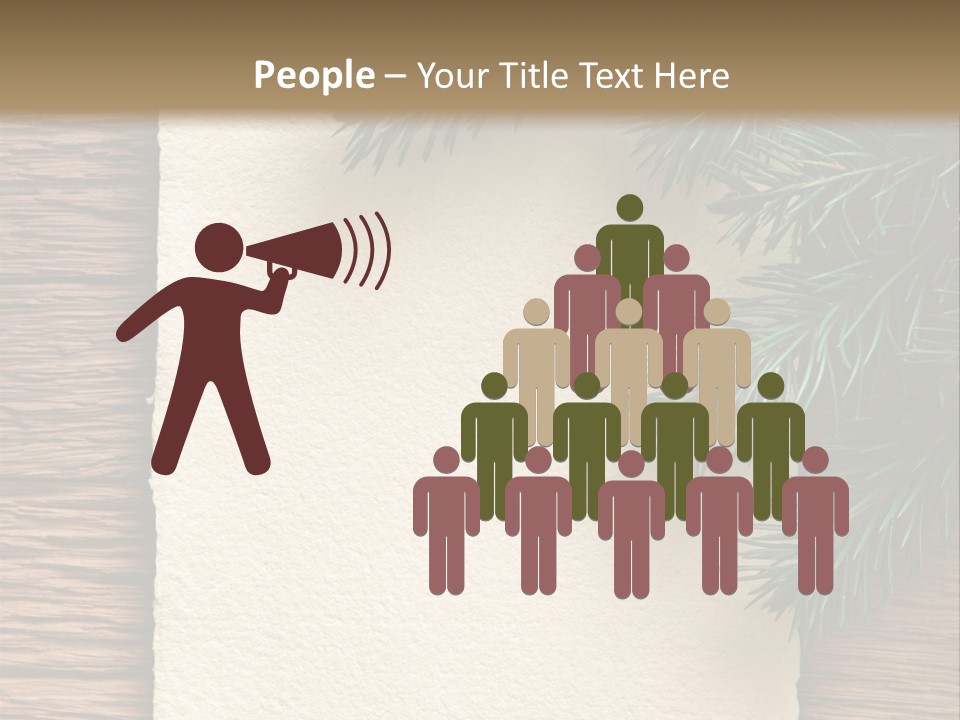 Decor Fir Wood PowerPoint Template