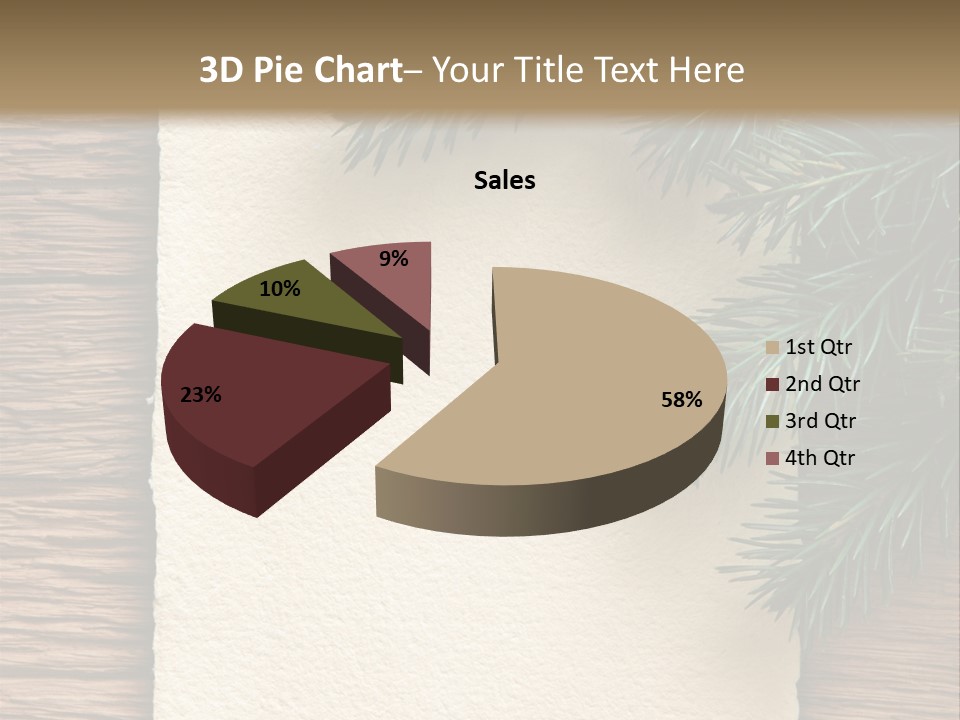 Decor Fir Wood PowerPoint Template