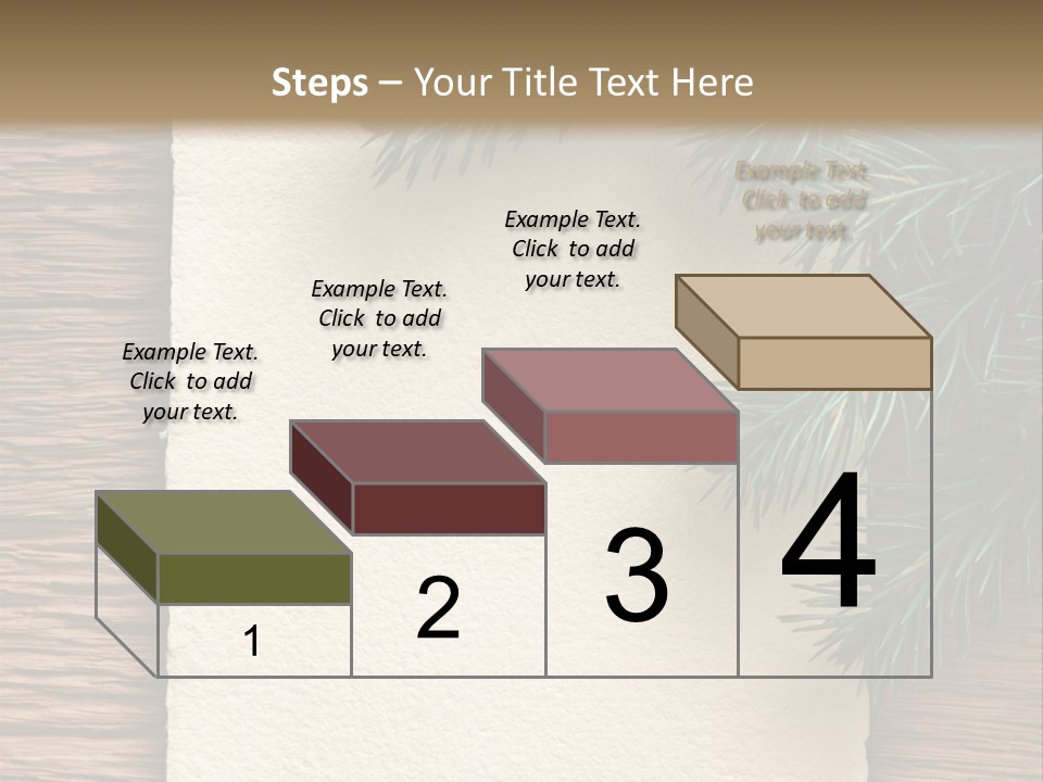Decor Fir Wood PowerPoint Template