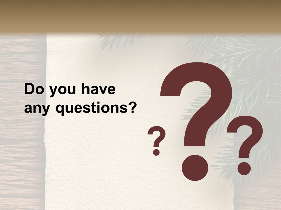 Decor Fir Wood PowerPoint Template