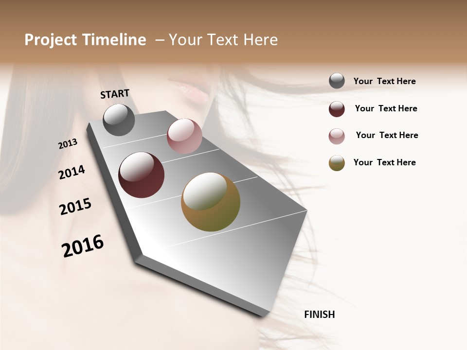 Cosmetics Long Wind PowerPoint Template