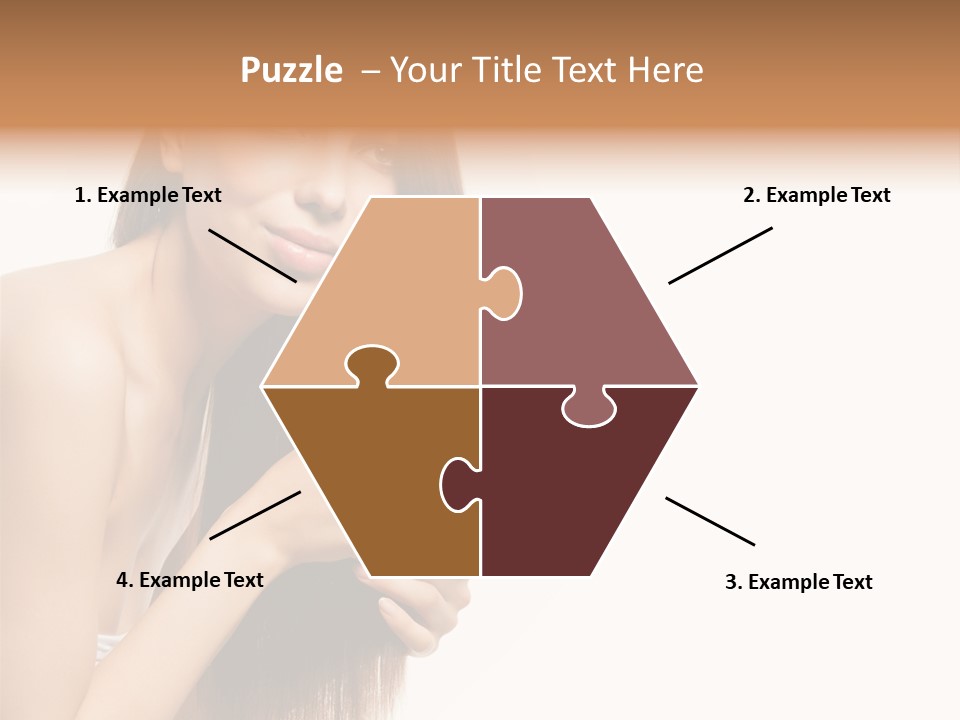 Isolated Young Portrait PowerPoint Template