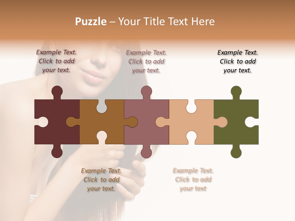 Isolated Young Portrait PowerPoint Template