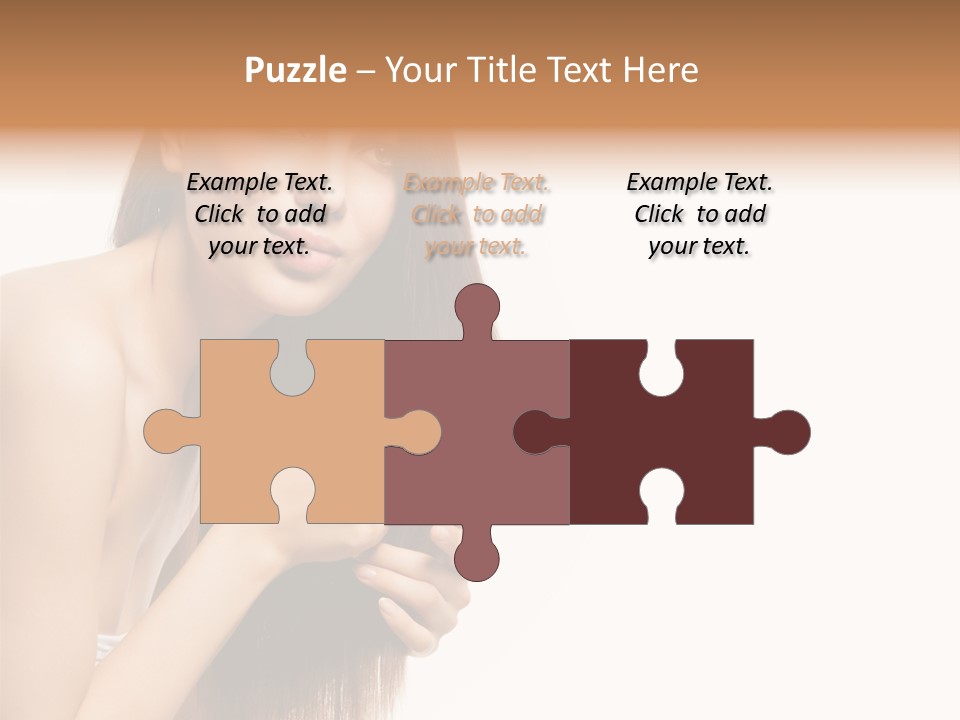 Isolated Young Portrait PowerPoint Template