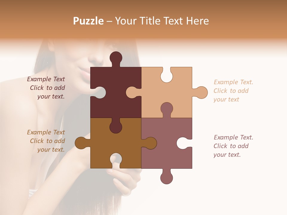 Isolated Young Portrait PowerPoint Template