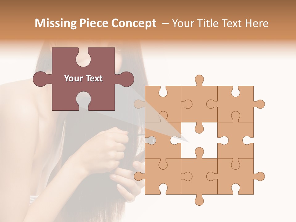 Isolated Young Portrait PowerPoint Template