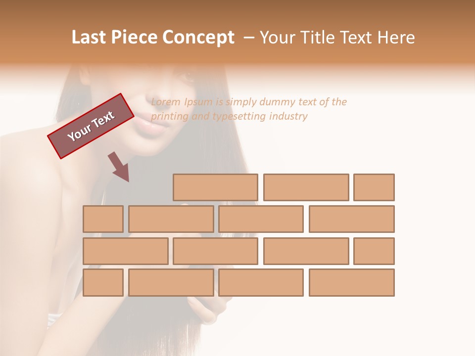 Isolated Young Portrait PowerPoint Template