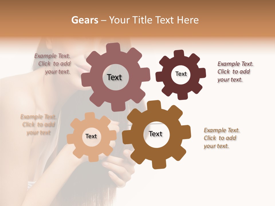 Isolated Young Portrait PowerPoint Template