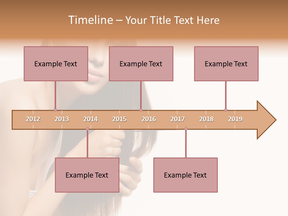 Isolated Young Portrait PowerPoint Template