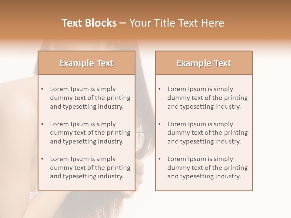Isolated Young Portrait PowerPoint Template