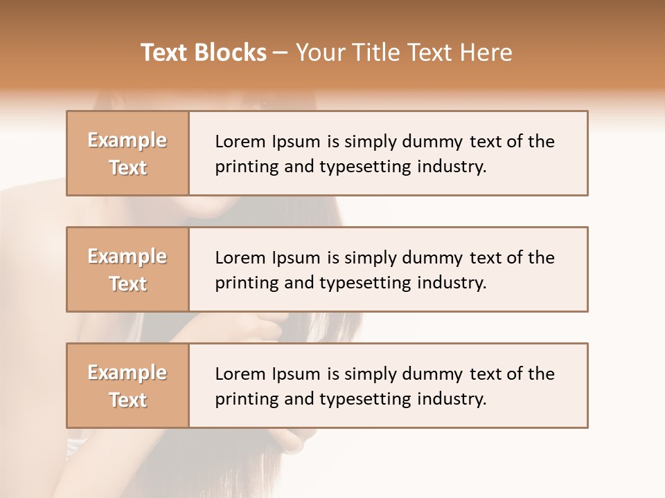 Isolated Young Portrait PowerPoint Template