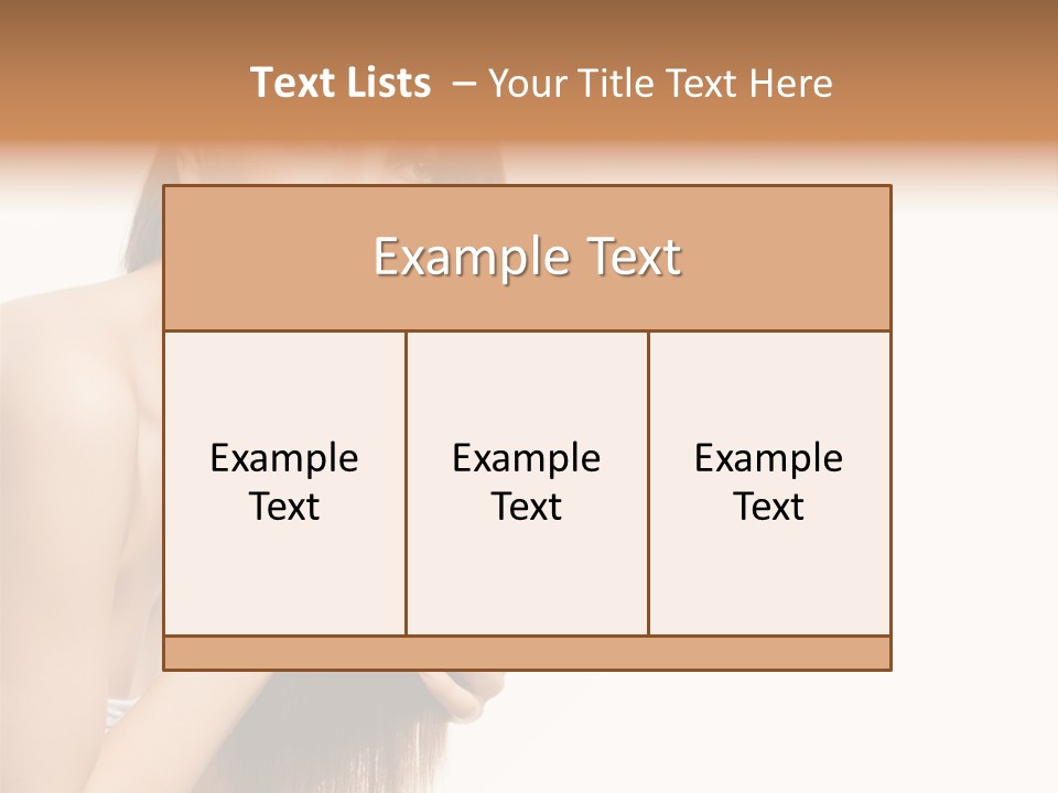 Isolated Young Portrait PowerPoint Template