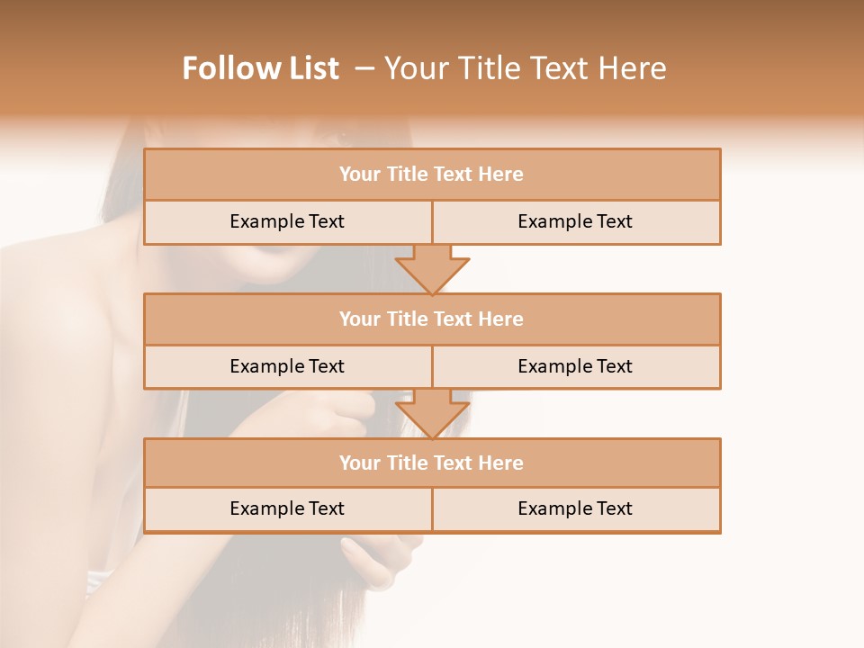 Isolated Young Portrait PowerPoint Template