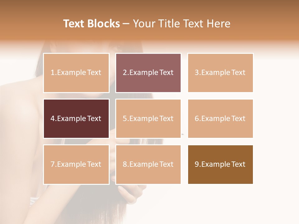 Isolated Young Portrait PowerPoint Template