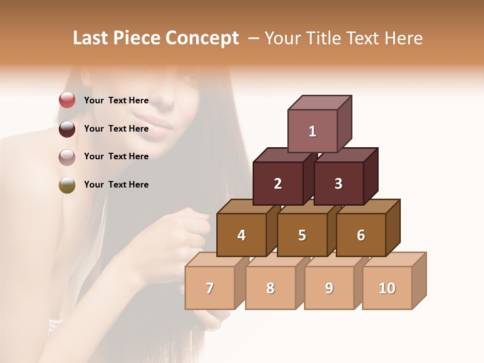 Isolated Young Portrait PowerPoint Template