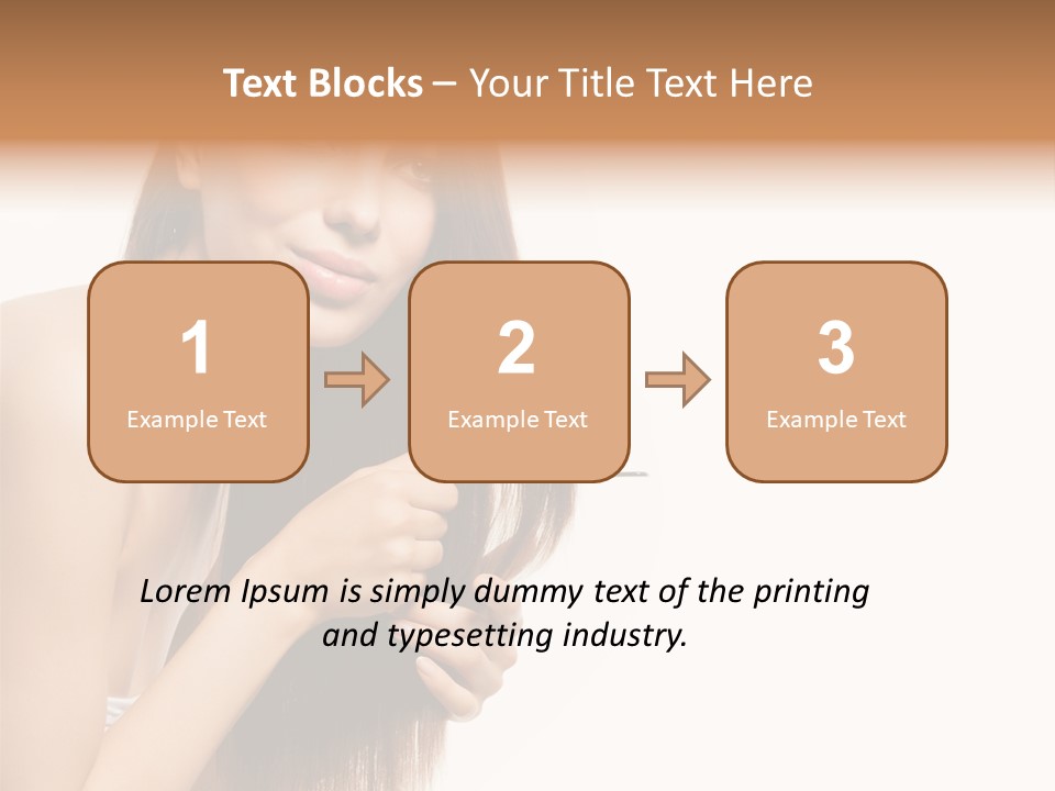 Isolated Young Portrait PowerPoint Template