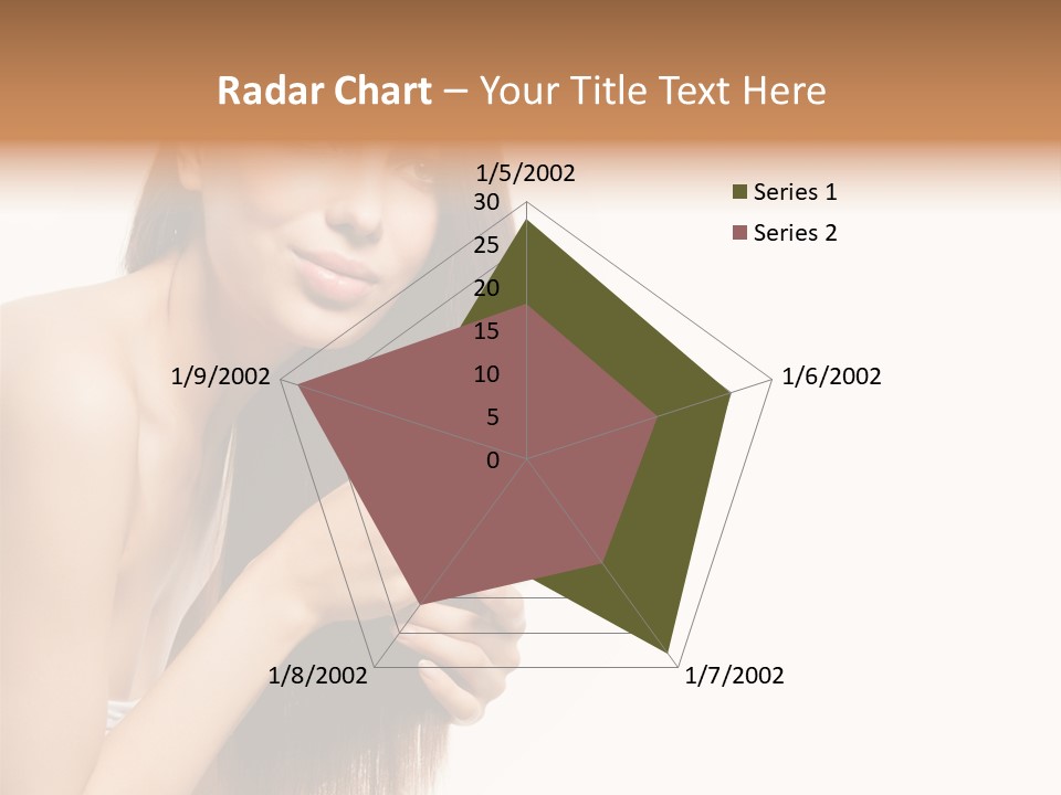 Isolated Young Portrait PowerPoint Template