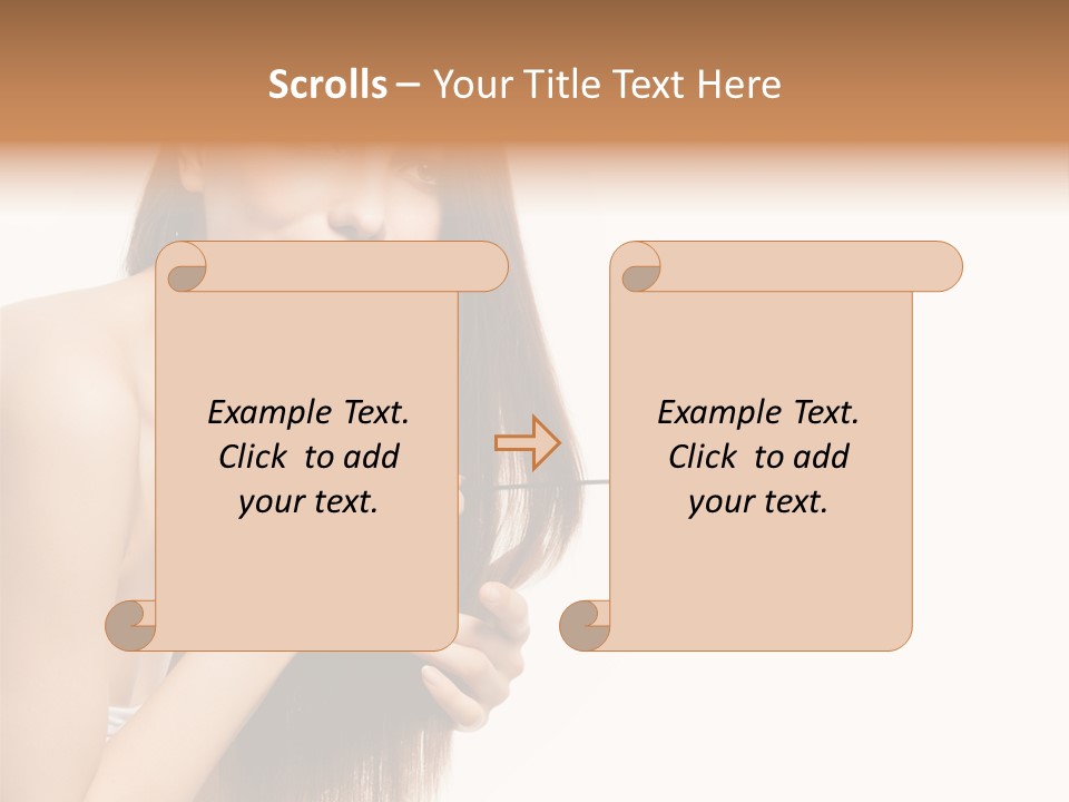 Isolated Young Portrait PowerPoint Template