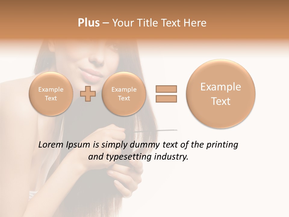 Isolated Young Portrait PowerPoint Template