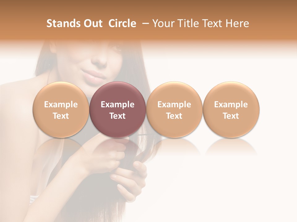 Isolated Young Portrait PowerPoint Template