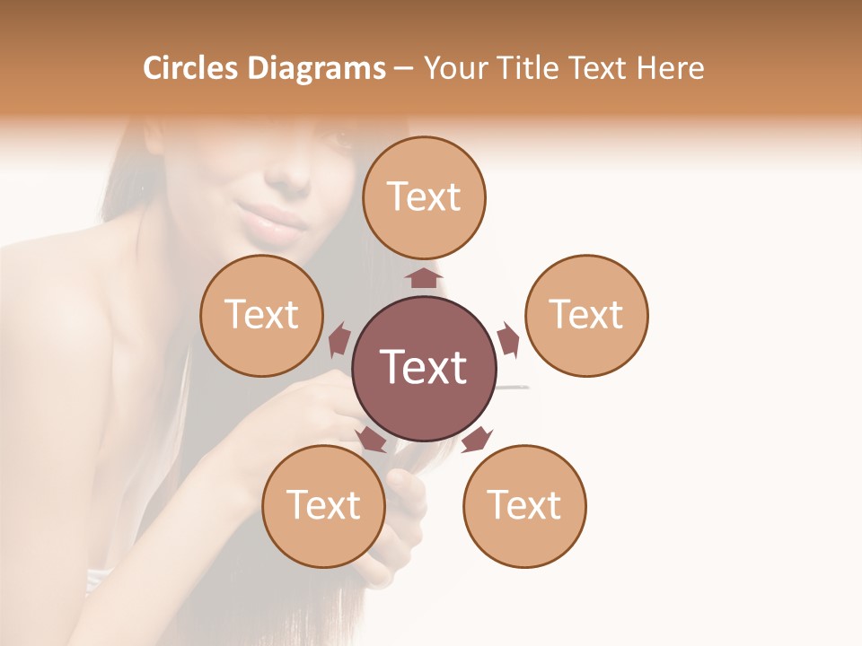 Isolated Young Portrait PowerPoint Template