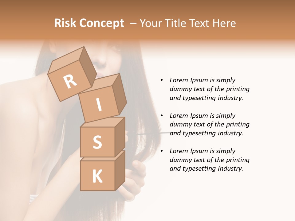 Isolated Young Portrait PowerPoint Template