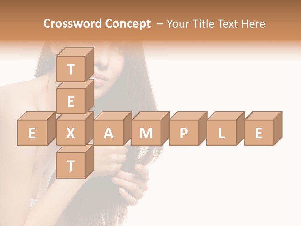 Isolated Young Portrait PowerPoint Template