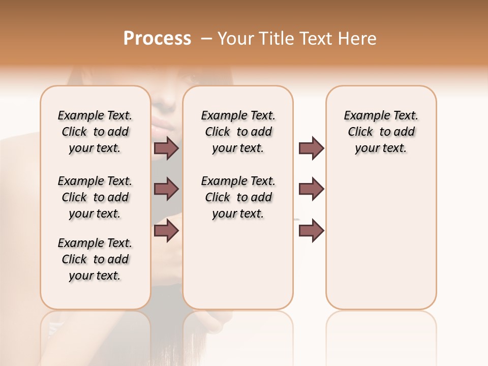 Isolated Young Portrait PowerPoint Template