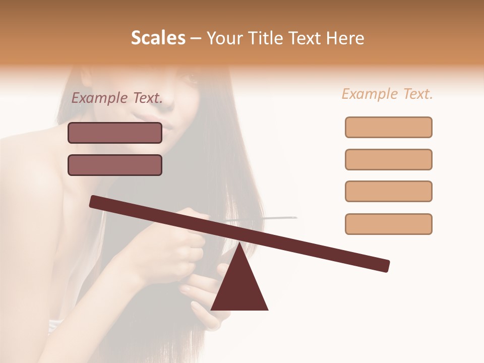 Isolated Young Portrait PowerPoint Template