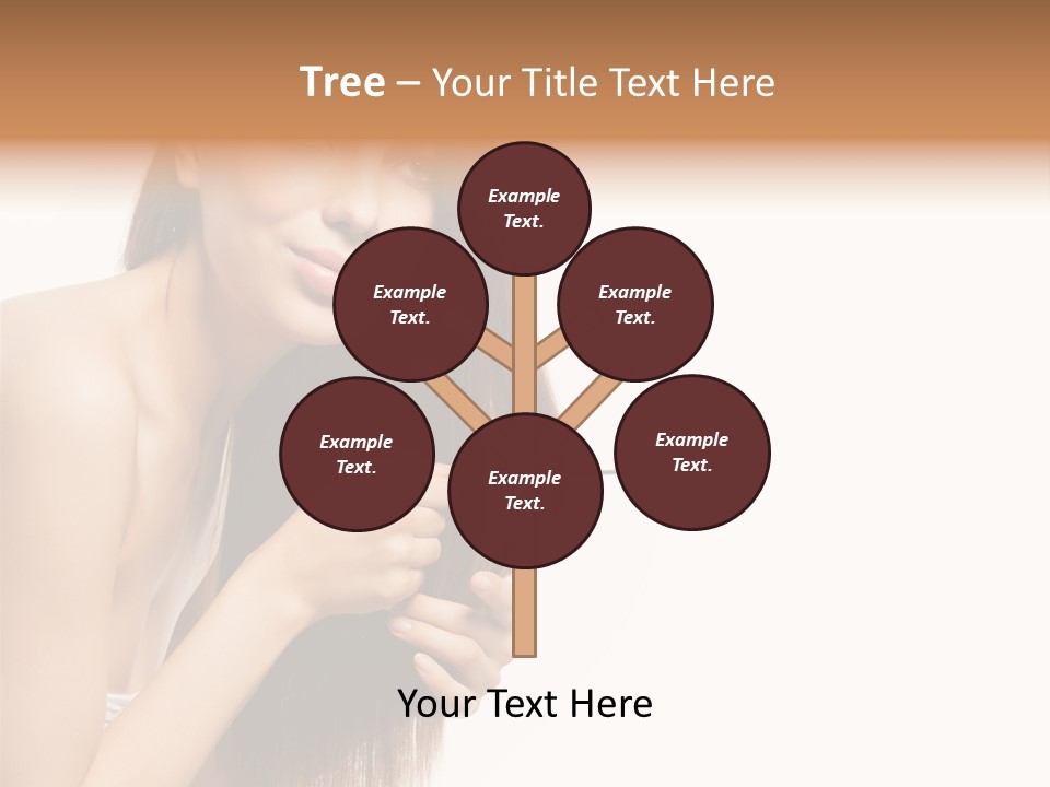 Isolated Young Portrait PowerPoint Template