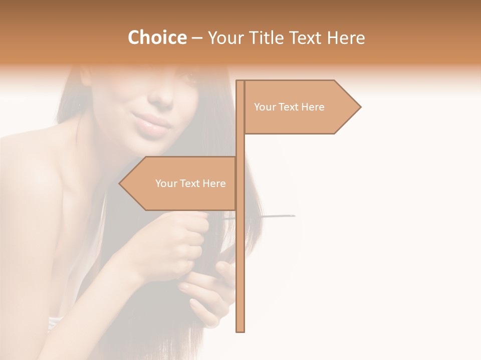 Isolated Young Portrait PowerPoint Template