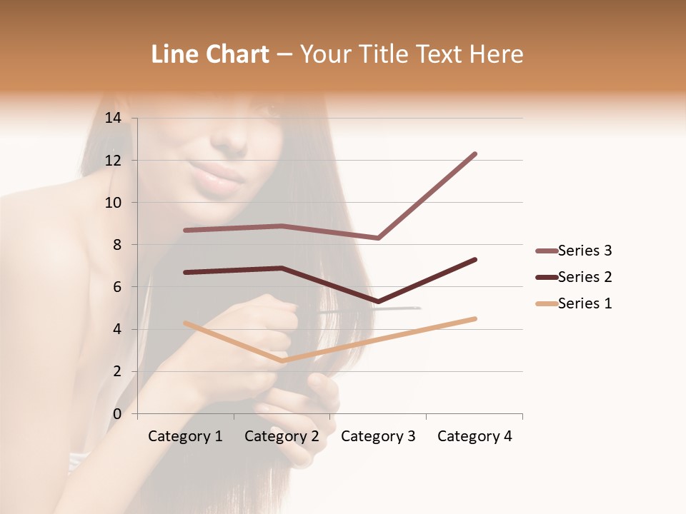 Isolated Young Portrait PowerPoint Template