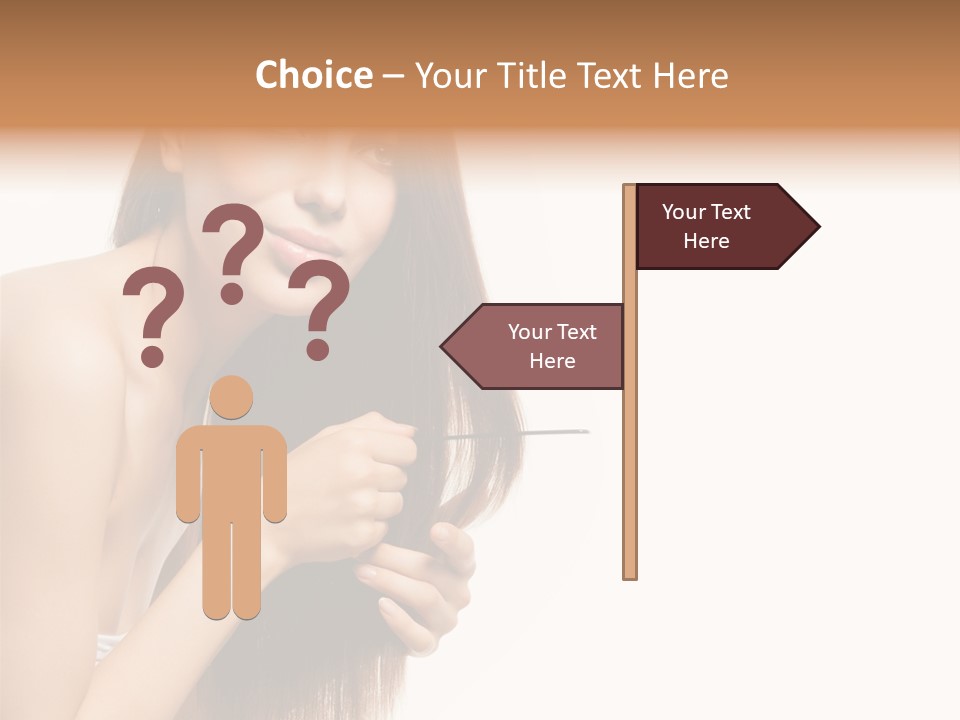 Isolated Young Portrait PowerPoint Template