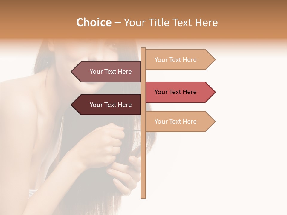 Isolated Young Portrait PowerPoint Template