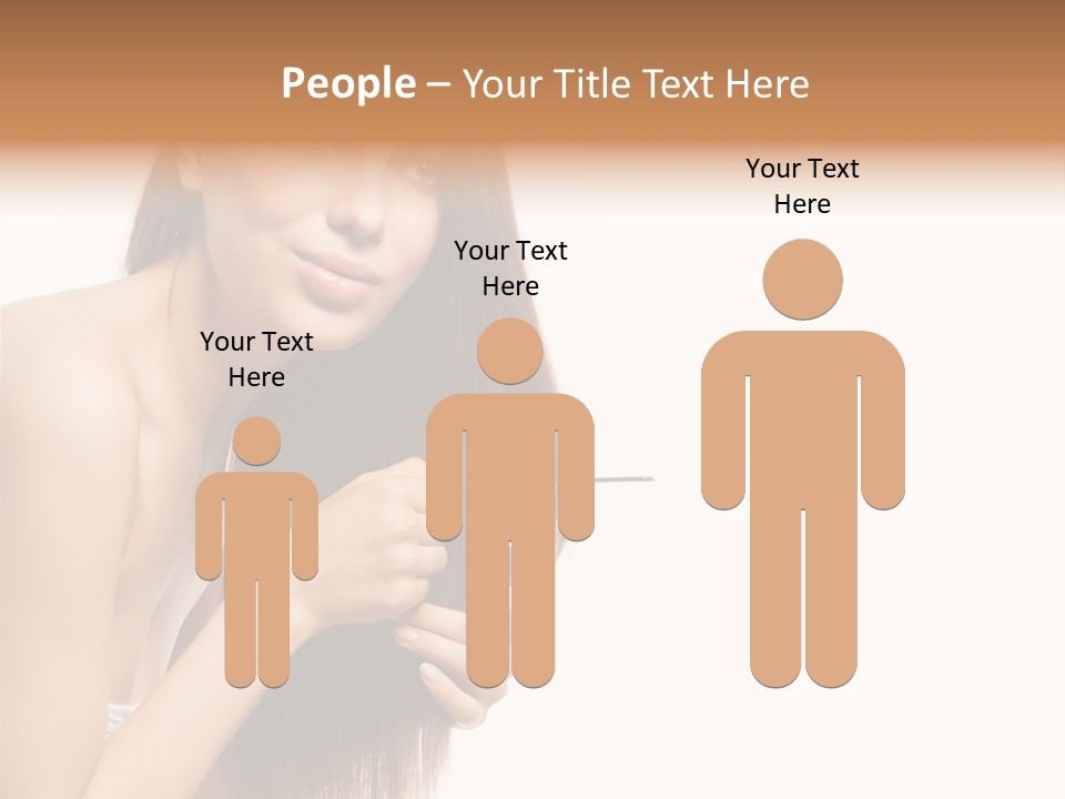 Isolated Young Portrait PowerPoint Template