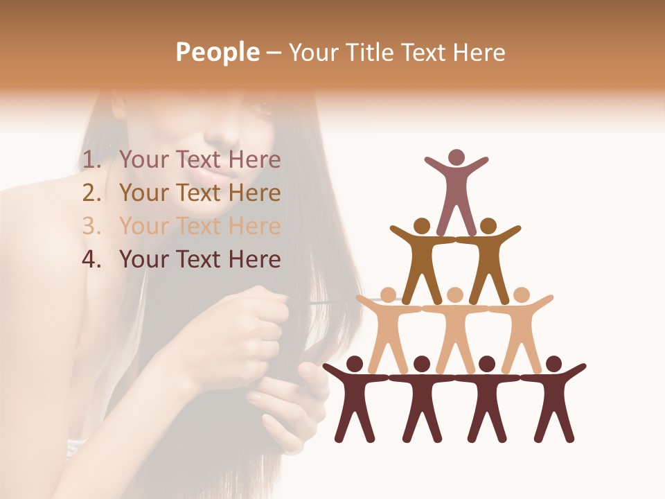 Isolated Young Portrait PowerPoint Template