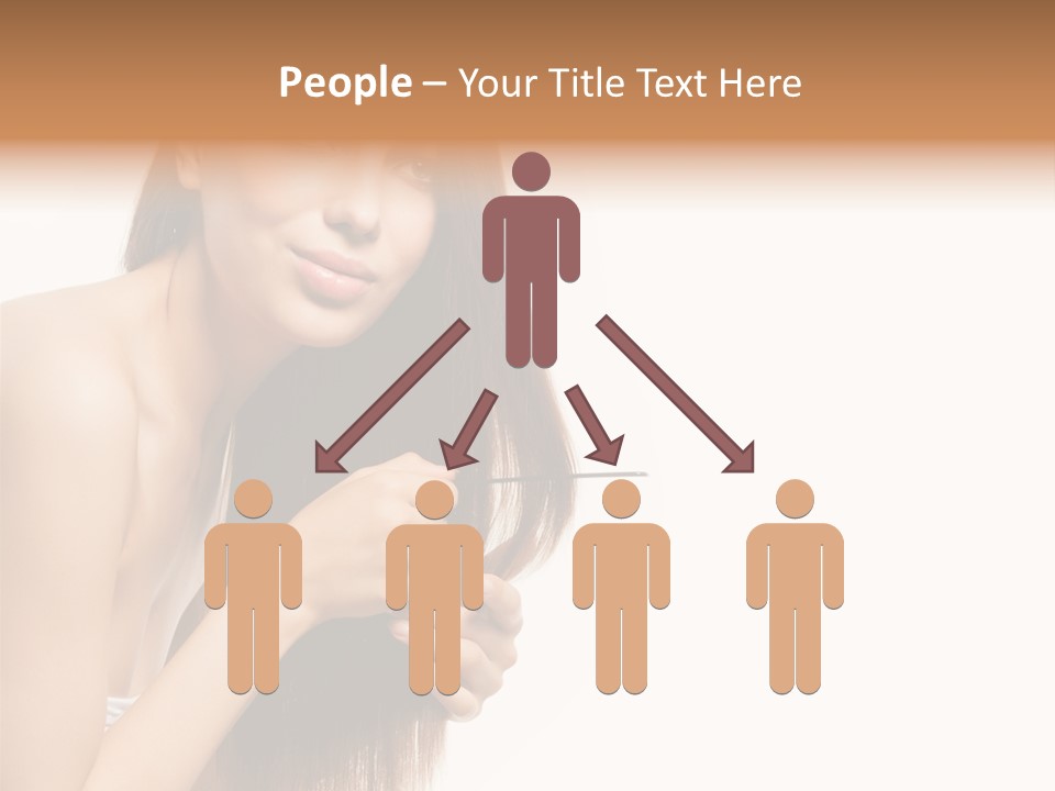 Isolated Young Portrait PowerPoint Template