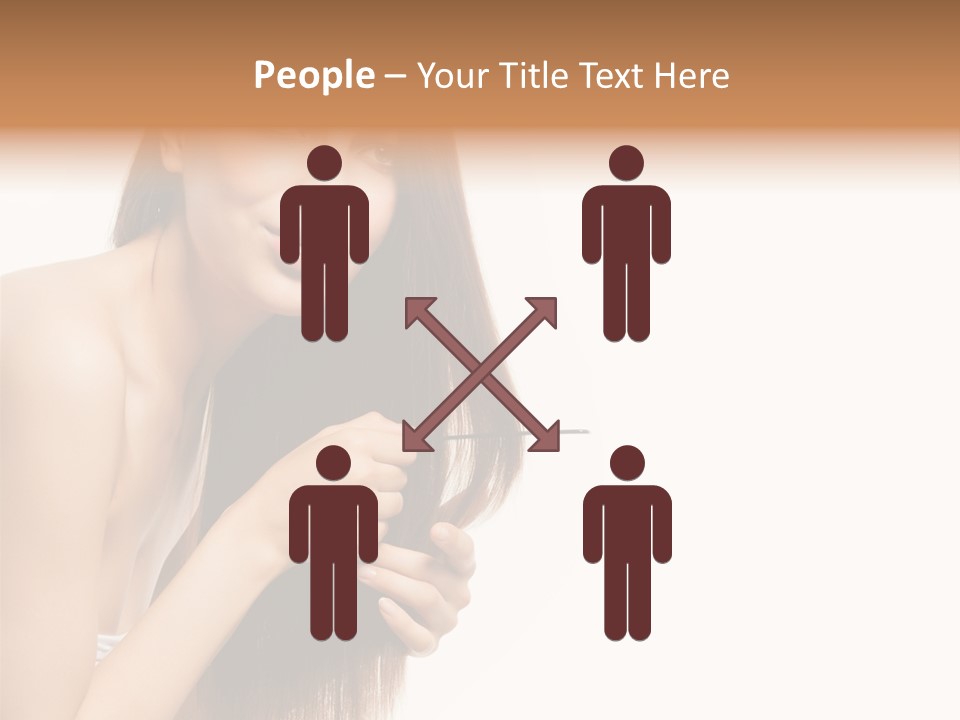 Isolated Young Portrait PowerPoint Template