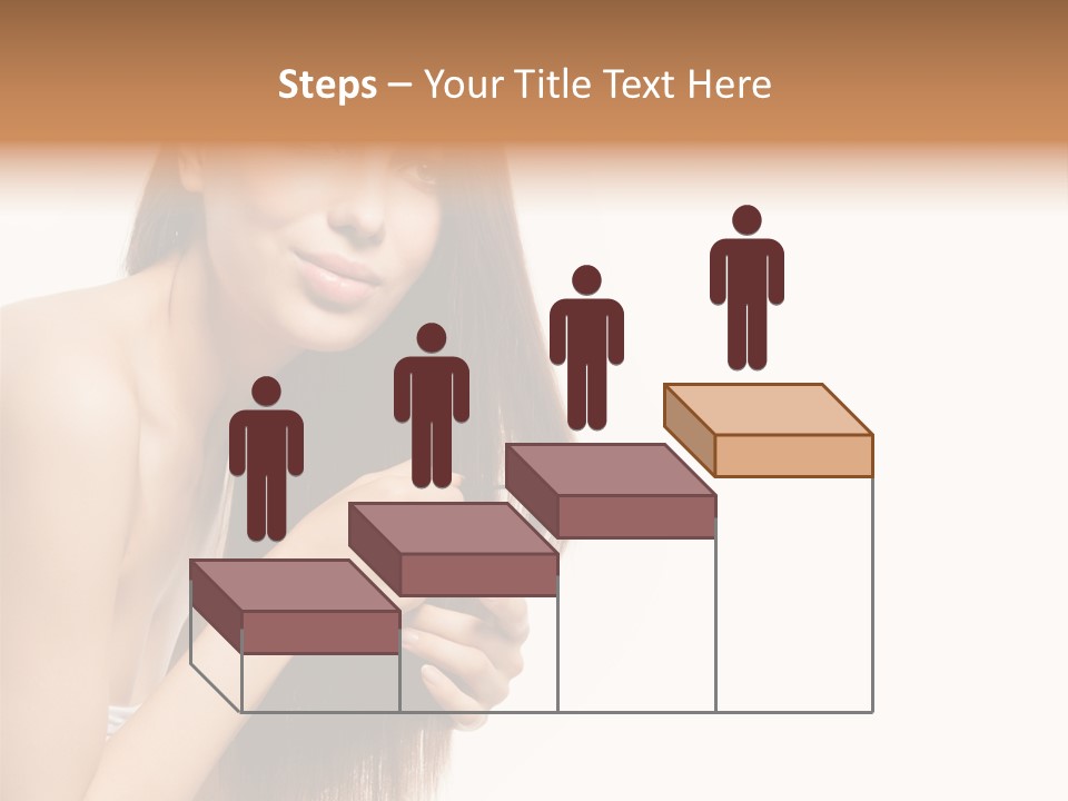 Isolated Young Portrait PowerPoint Template