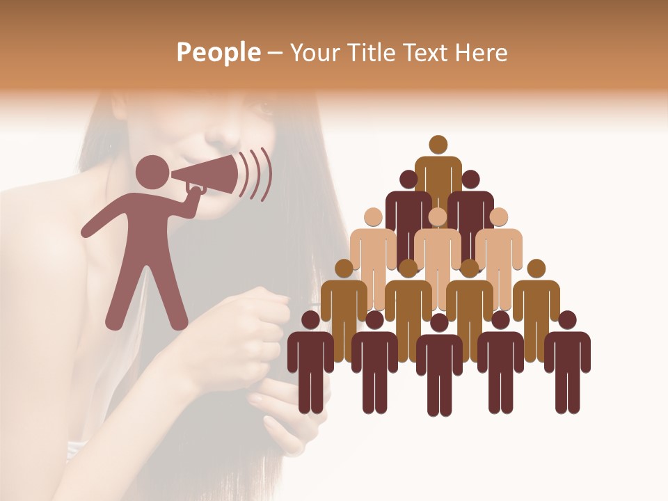 Isolated Young Portrait PowerPoint Template