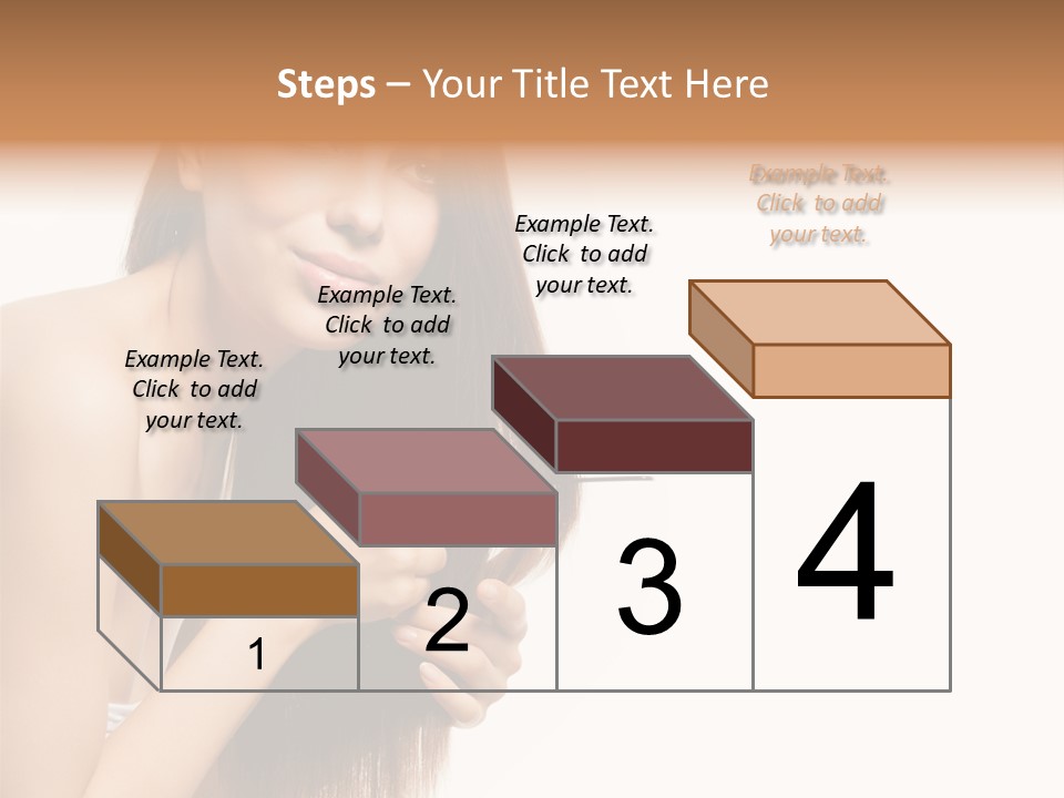 Isolated Young Portrait PowerPoint Template
