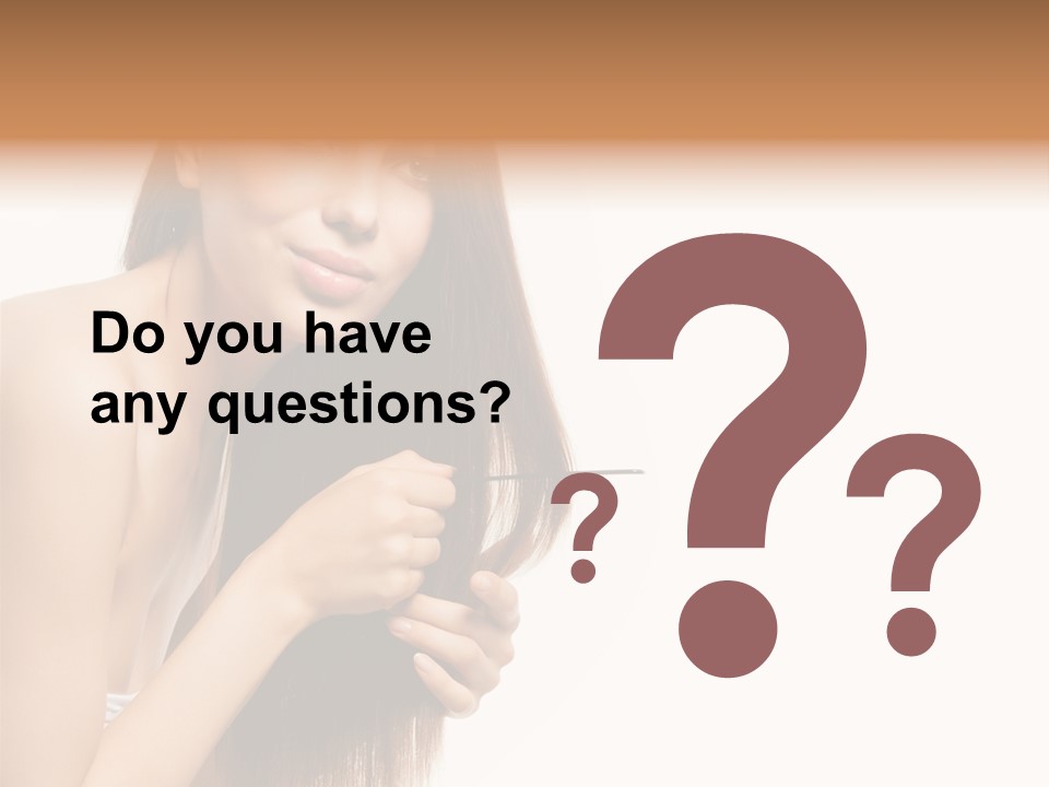 Isolated Young Portrait PowerPoint Template