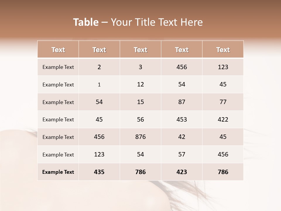 Portrait Wind Health PowerPoint Template
